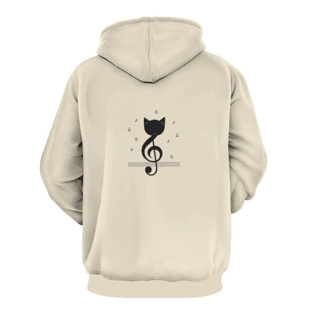 Hoodie with Double-layer hood Cat