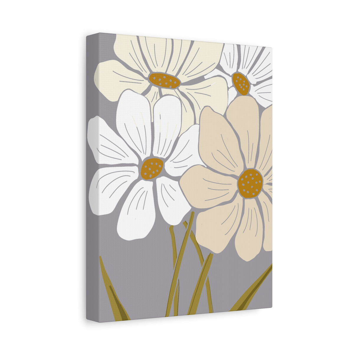 Copy of Copy of Matte Canvas, Stretched, 1.25" Tulips Pink and Purple Flowers