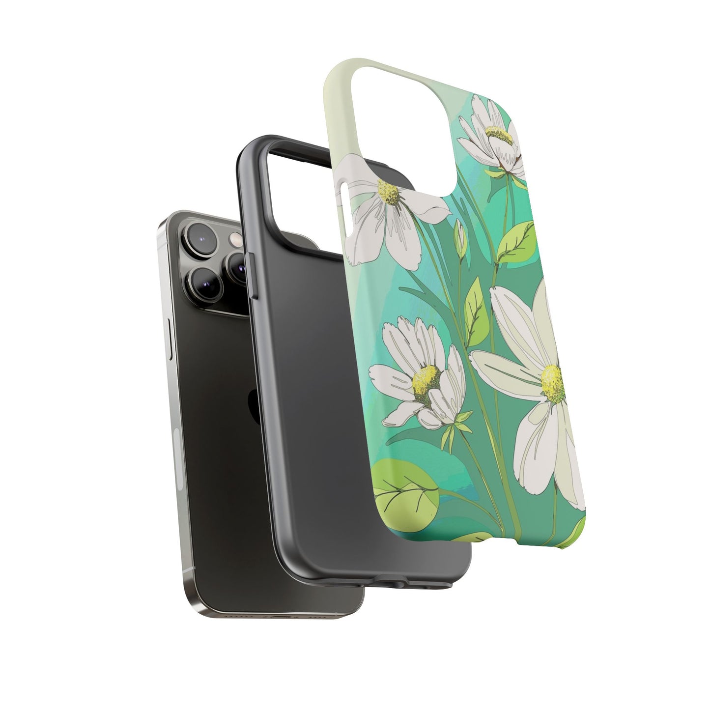 Floral Phone Case, Tough Cases, Flower Design, Nature Inspired, Eco-Friendly Cover, Unique Gift for Her, Spring Accessories