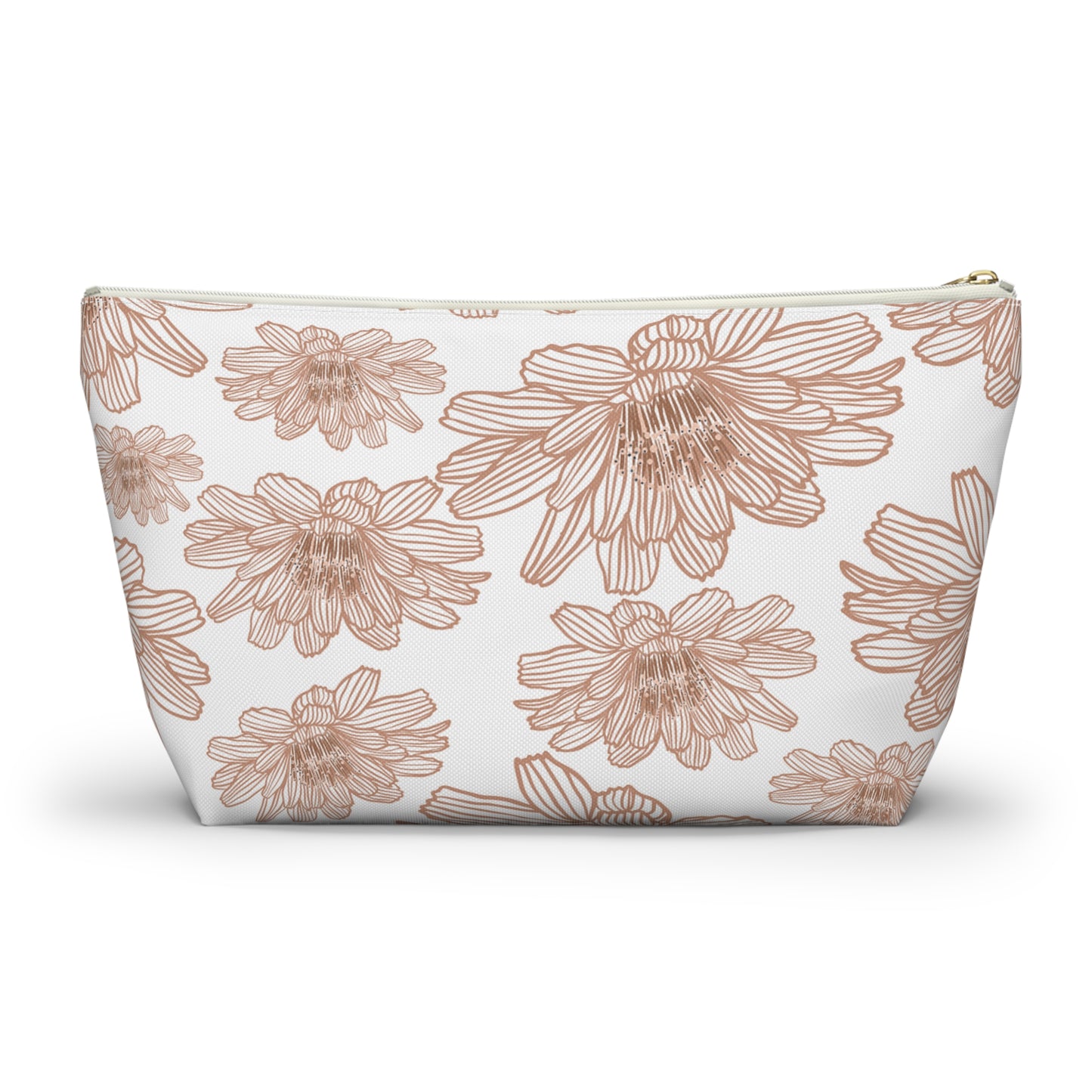 Floral Accessory Pouch - Chic Makeup Bag, Travel Organizer, Gift for Her, Floral Print Pouch, Flower Design Zipper Bag
