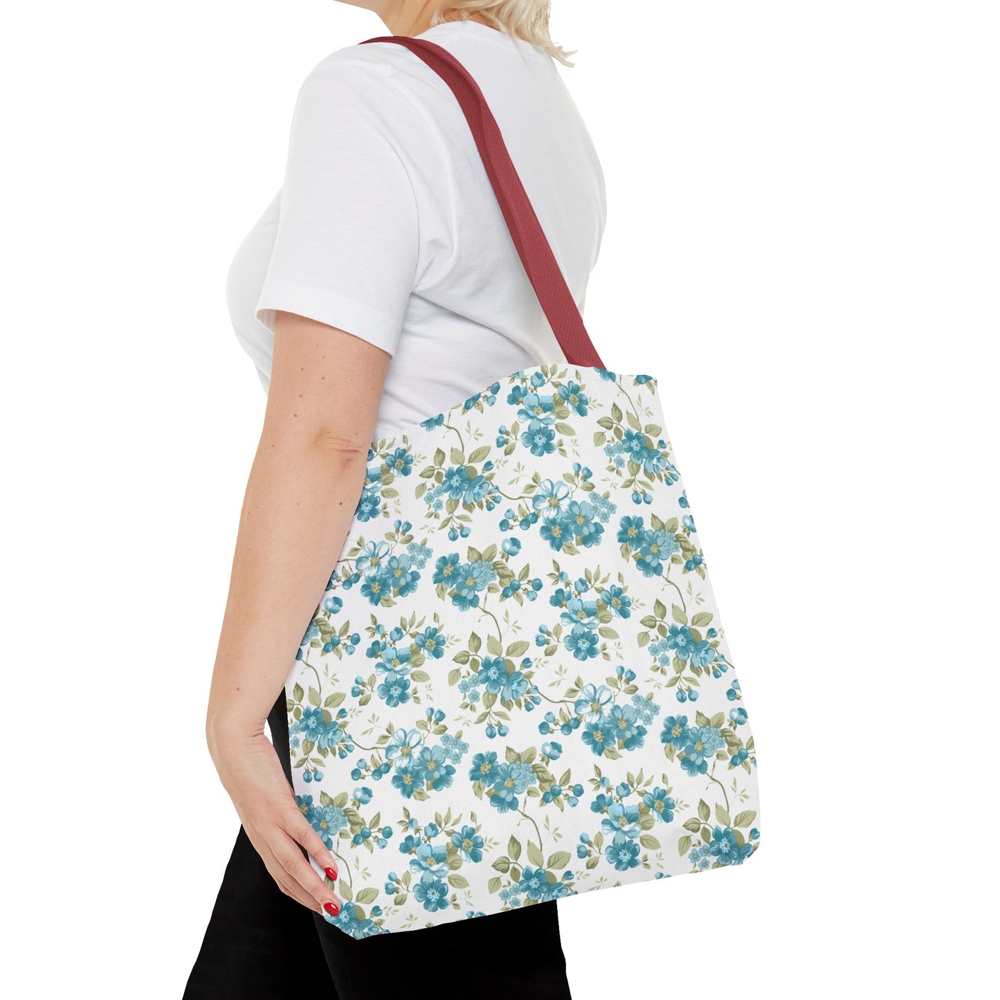 Floral Design Tote Bag | Reusable Shopping Bag, Beach Tote, Eco-Friendly Bag, Gift for Her, Travel Organizer
