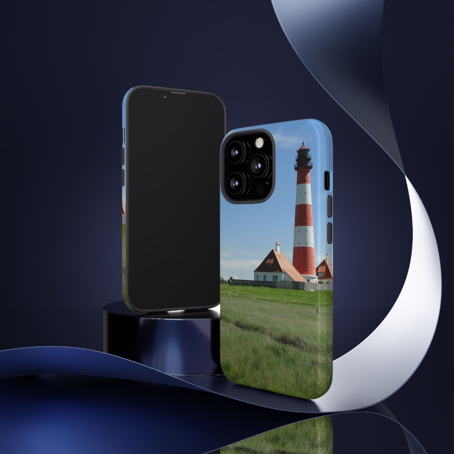 Lighthouse Phone Case - Coastal Vibes, Nautical Gift, Ocean Lover Accessory, Beach Aesthetic, Customizable Design