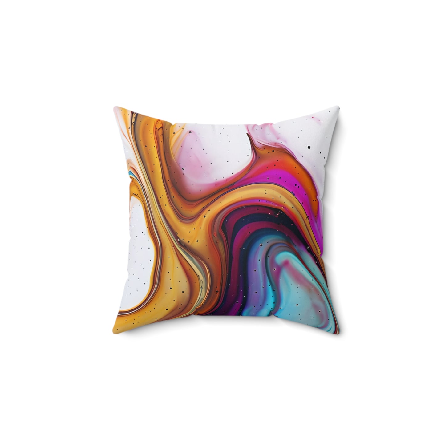 Colorful Abstract Art Pillow, Bohemian Home Decor