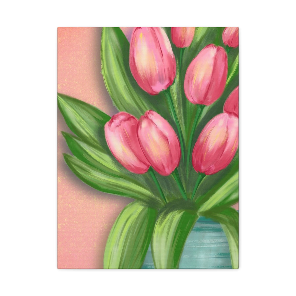 Matte Canvas, Stretched, 1.25" Tulips