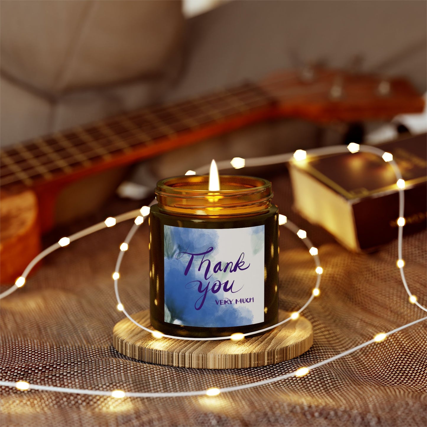 Thank You Scented Candles, Coconut Apricot Wax, Gifts for Her, Home Fragrance, Relaxation, Bridal Shower, Birthday
