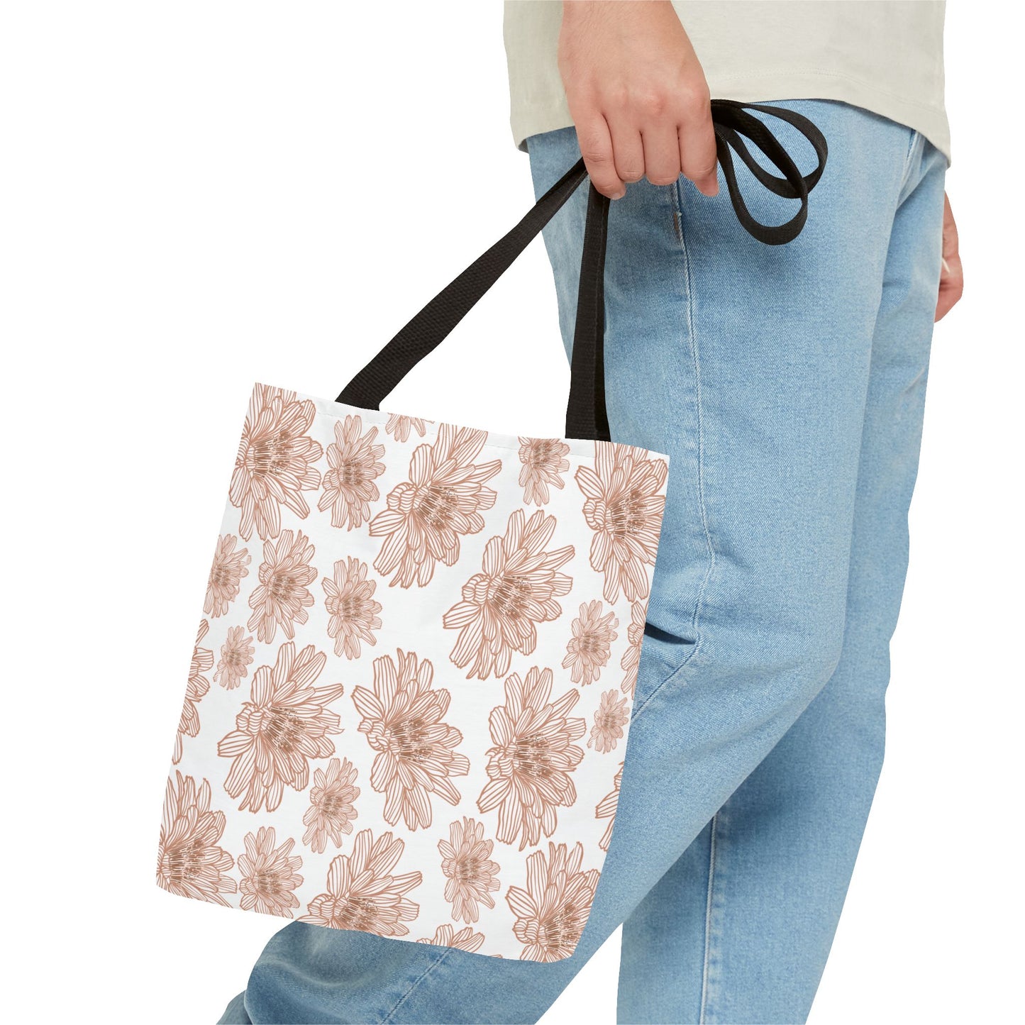 Floral Tote Bag | Stylish Reusable Shopping Bag | Eco-Friendly Gift | Beach, Gym, Grocery, Travel, Market