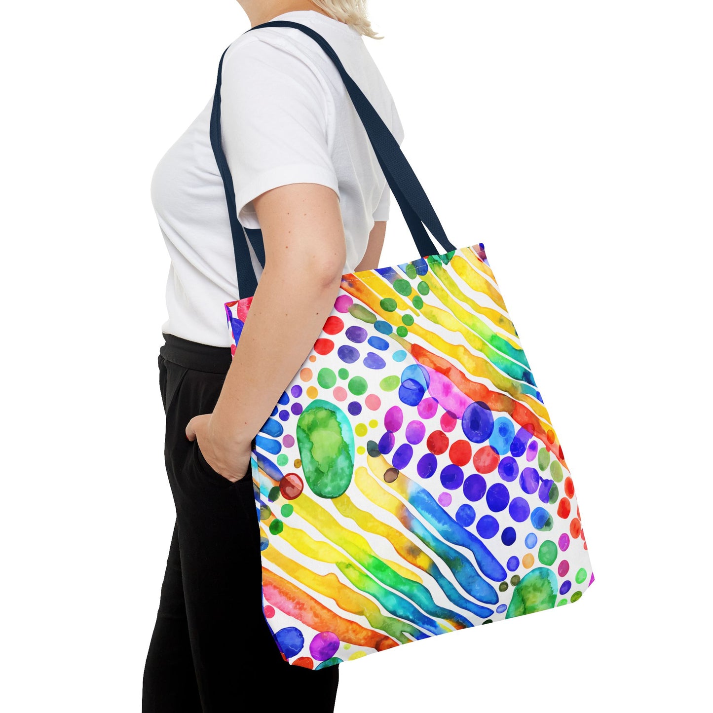Colorful Abstract Tote Bag, Beach Bag, Shopping Bag, Summer Accessory