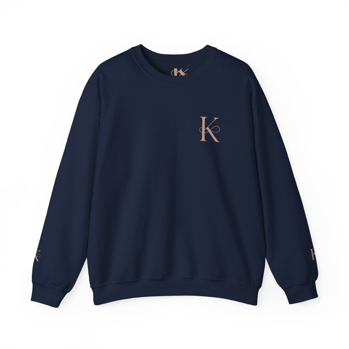 Minimalist Unisex Crewneck Sweatshirt with Initial Charm, Comfortable Lounge Wear, Gift for Him or Her, Casual Style, Everyday Essential