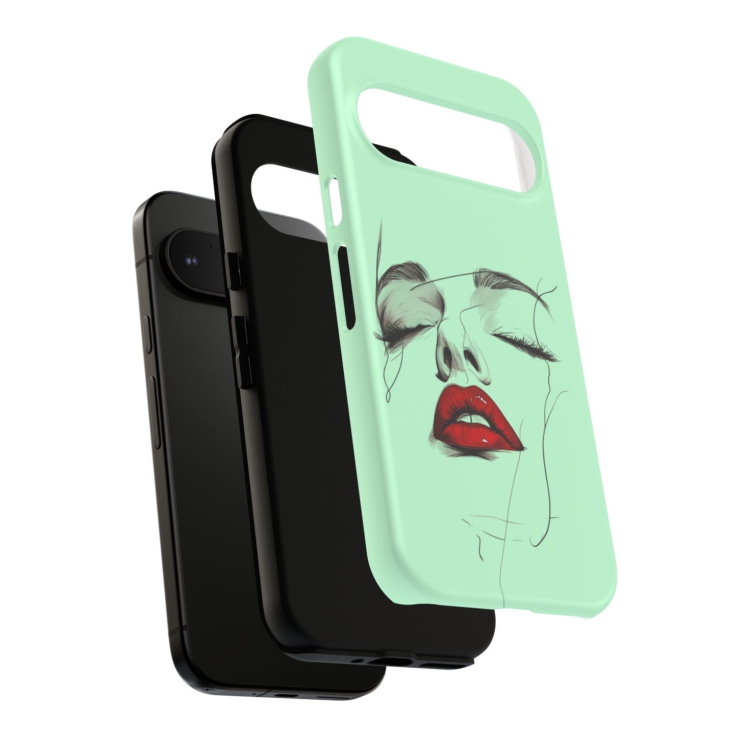 Stylish Phone Case, Artistic Phone Cover, Trendy Tech Accessory, Unique Cell Phone Protector, Gift for Her, Modern Aesthetic