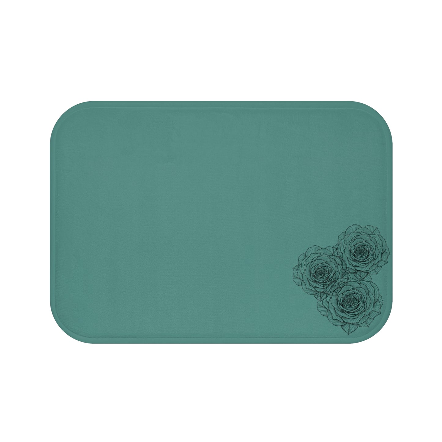 Elegant Floral Bath Mat - Decorative Shower Rug, Home Décor, Bathroom Accessory, Gift for Housewarming, Eco-Friendly Design
