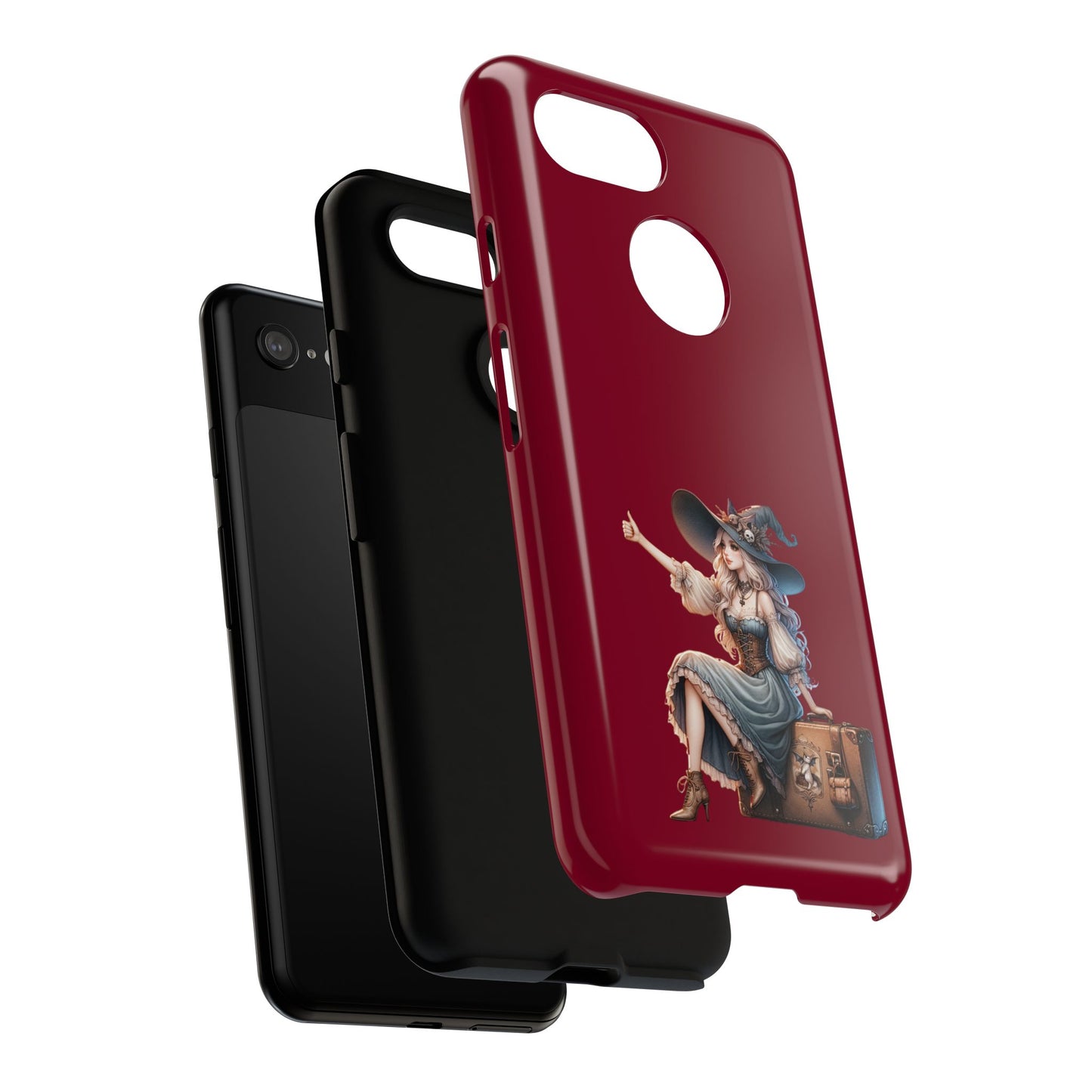 Witchy Phone Case - Magical, Durable - Halloween Gift, Cosplay Accessory, Cute Witch Design