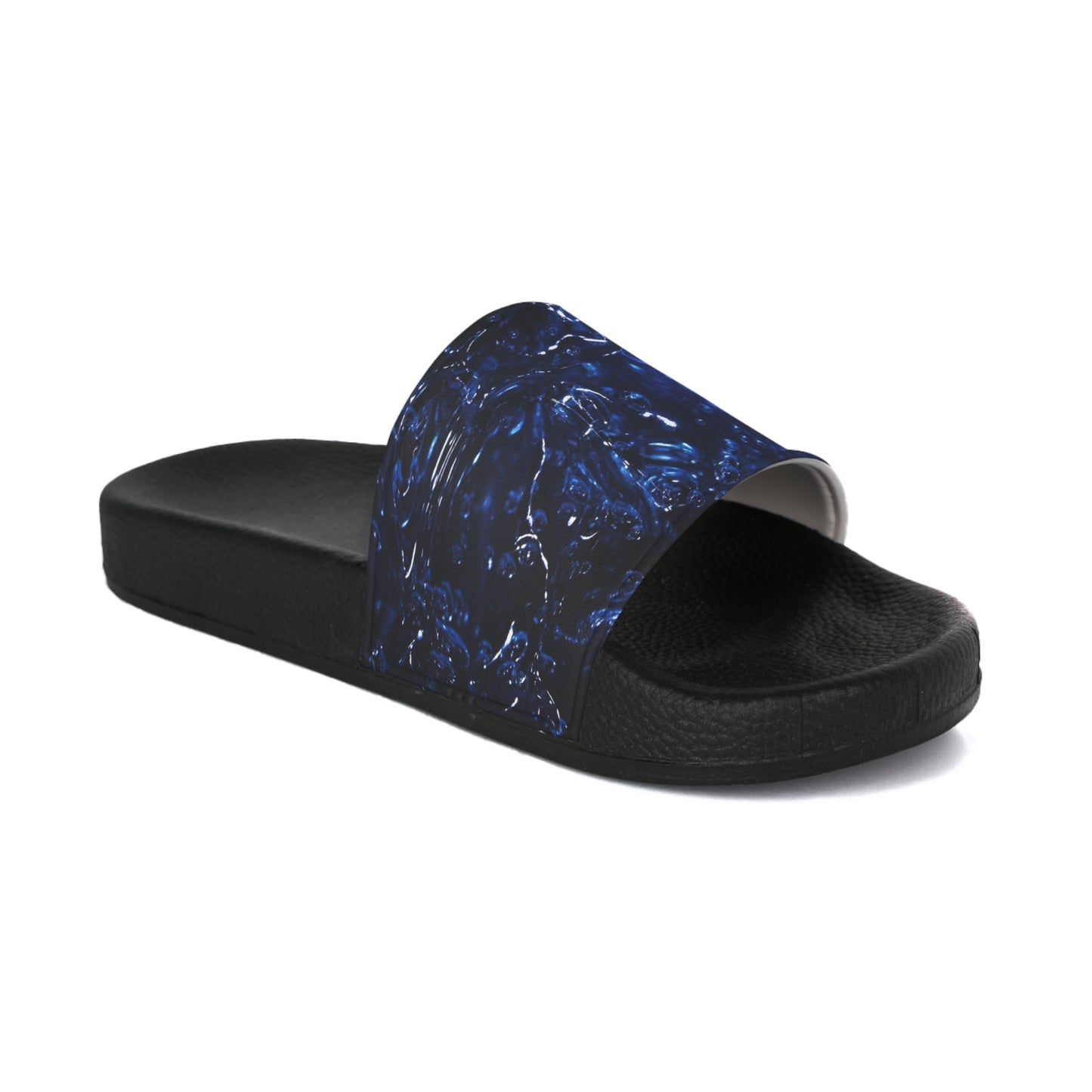 Men's Slide Sandals - Ocean Wave Design, Perfect for Summer