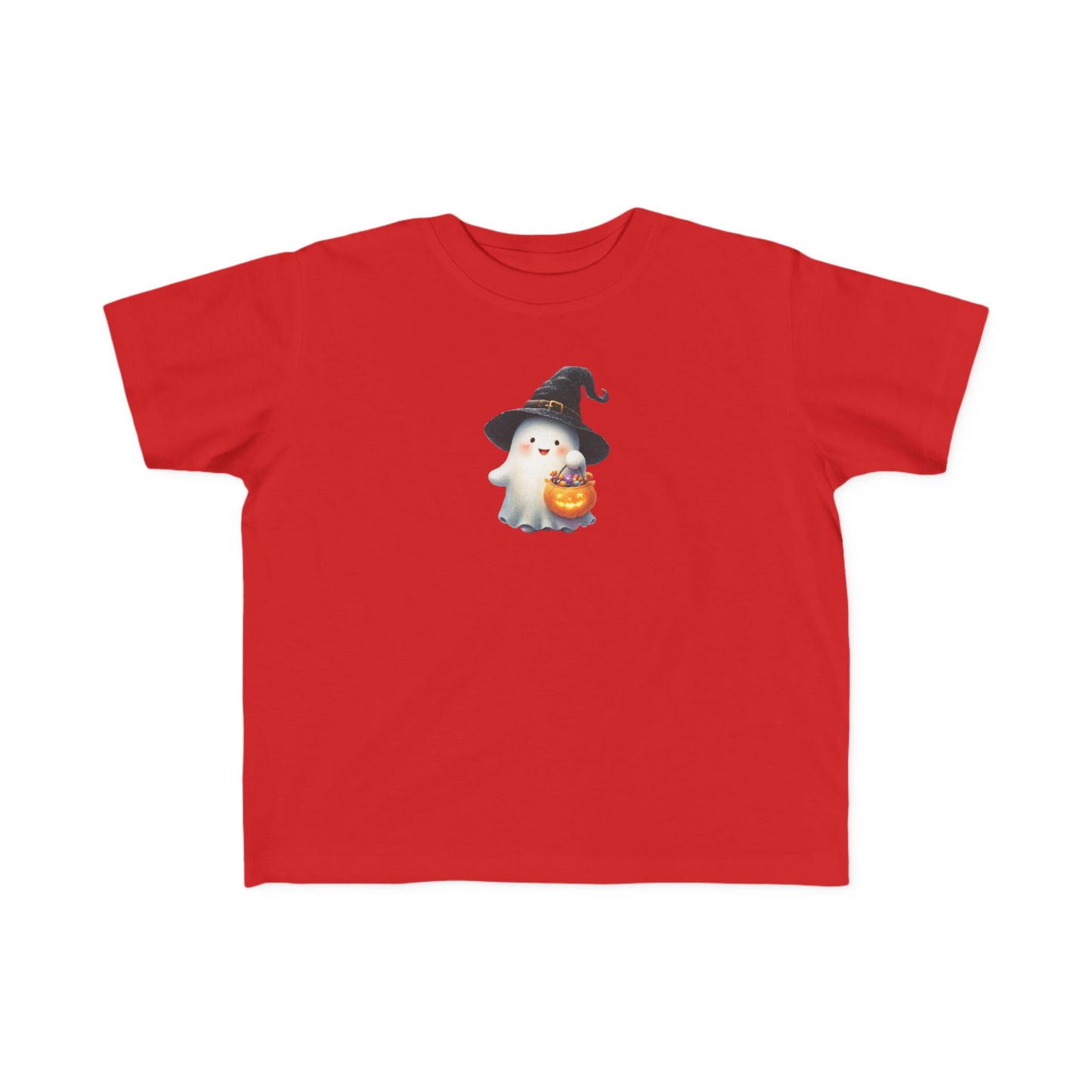Adorable Halloween Toddler Tee, Cute Ghost Design, Kids Halloween Outfit, Witch Hat Shirt, Toddler Costume Top