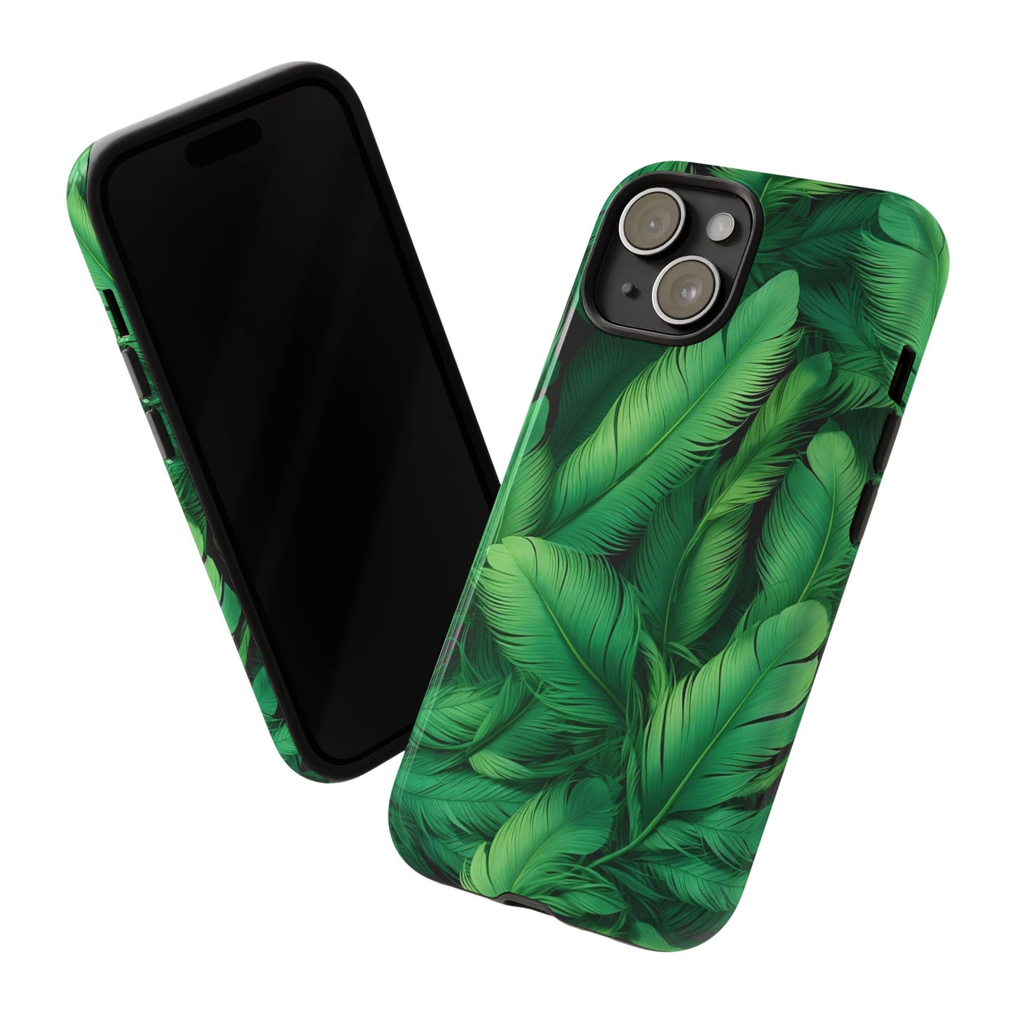 Tough Cases - Tropical Leaf Phone Case, Nature-inspired, Phone Accessory, Gift for Her, Jungle Theme, Eco-Friendly