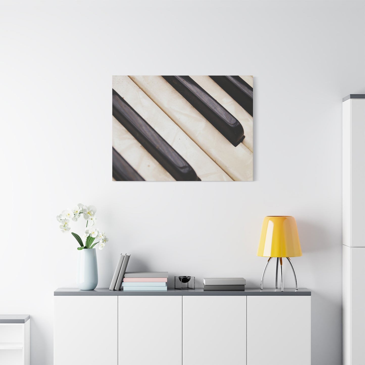 Piano Keys Canvas Wall Art, Music Decor for Home, Perfect Gift for Musicians or Music Lovers