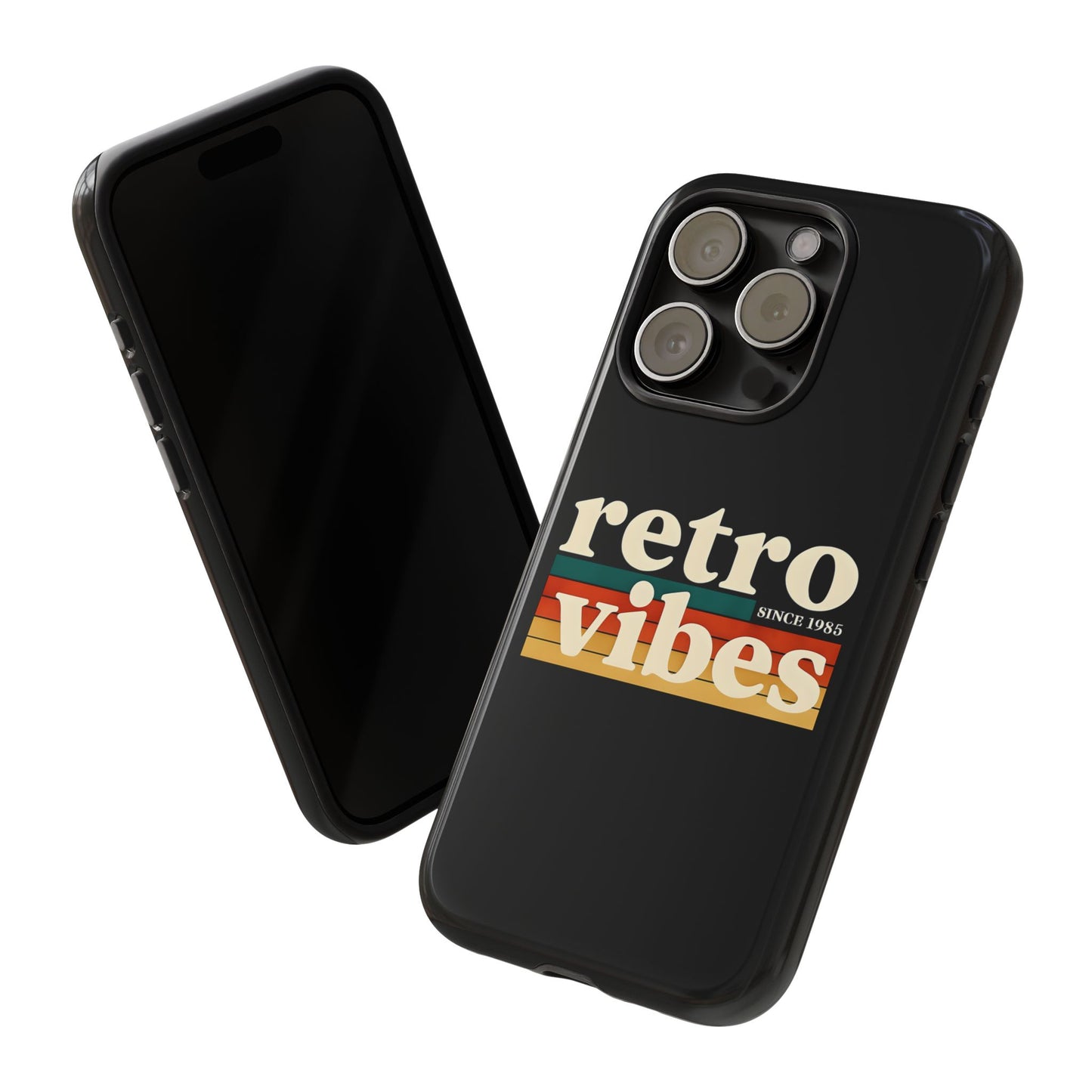 Retro Vibes Phone Case, Tough Phone Cover, Vintage Style Case, Gift for Music Lovers, Retro Aesthetic Accessory