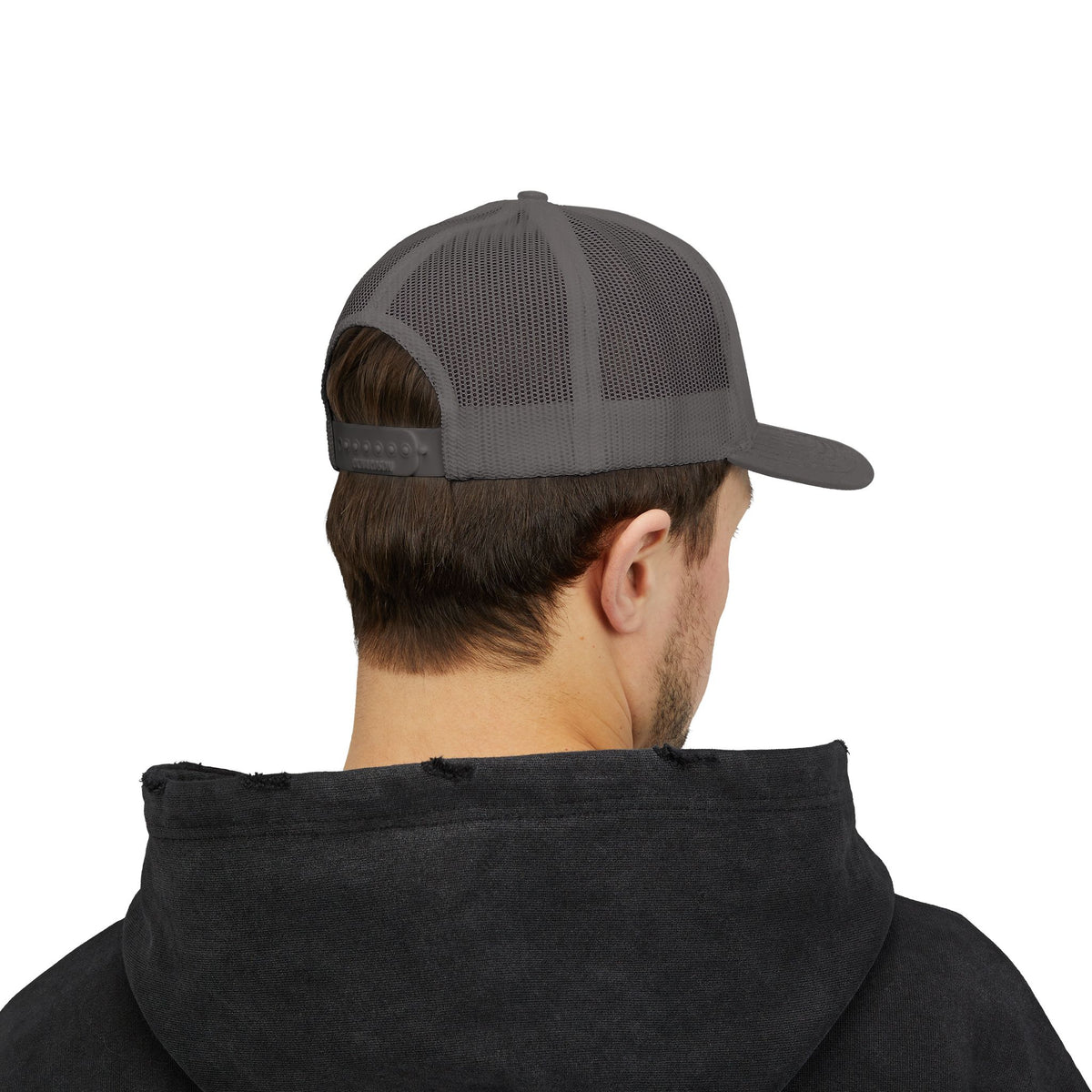 Don’t Look Back Snapback Trucker Cap — Retro Rainbow Embroidered Hat