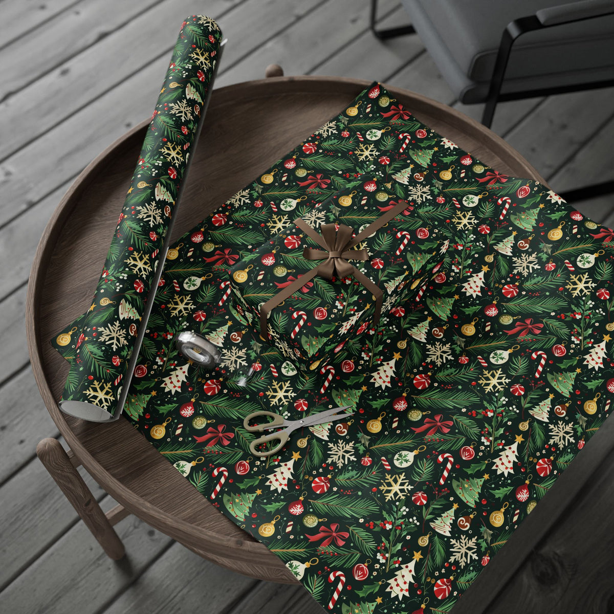 Festive Holiday Wrapping Paper, Christmas Gift Wrap, Eco-Friendly Wrapping, Seasonal Decoration, Unique Gift Presentation