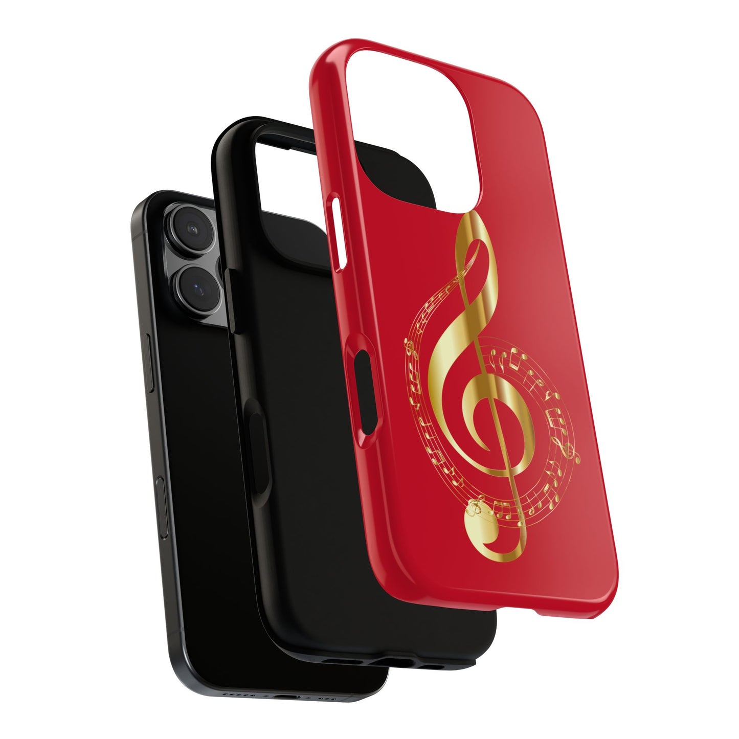 Tough Cases - Red Musical Note