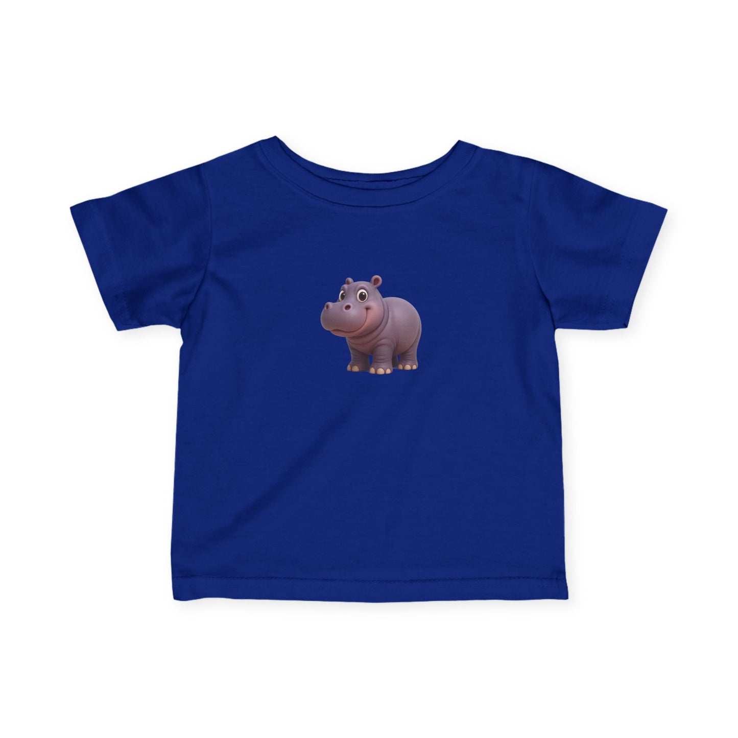 Cute Hippo Infant T-Shirt, Baby Birthday Gift, Toddler Apparel, Animal Lover Tee, Kids Casual Wear