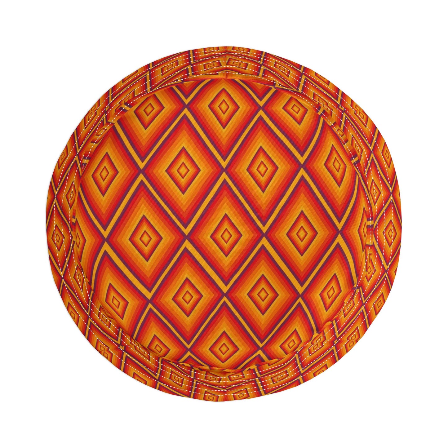Vibrant Geometric Bucket Hat, Summer Accessory, Festival Wear, Unique Gift, Vacation Style, Trendy Headwear, Outdoor Fashion