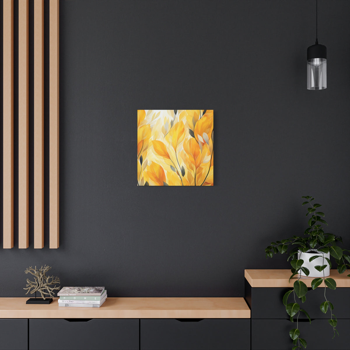Gorgeous Yellow Matte Canvas Art Print, Stretched, 1.25"