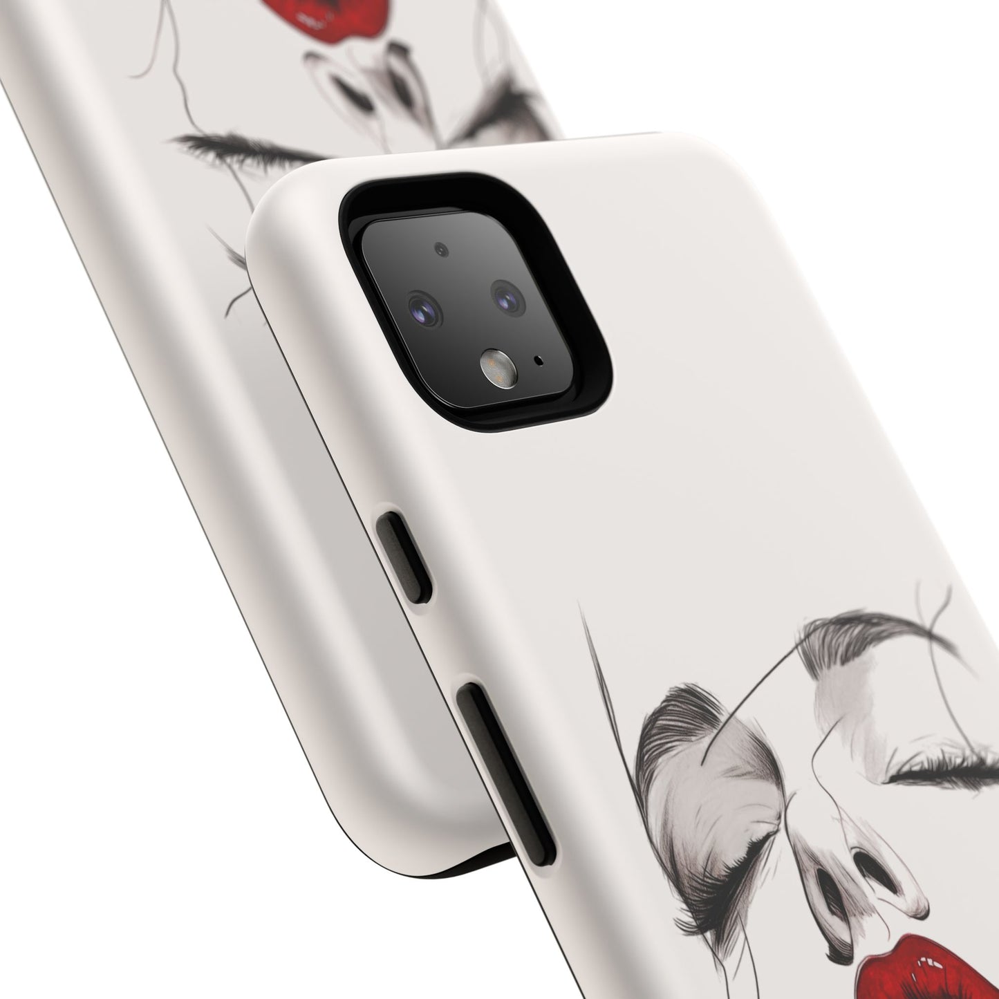 Stylish Phone Case with Artistic Lip Design, Femme Tech Accessory, Trendy Device Cover, Gift for Her, Unique Phone Accessories