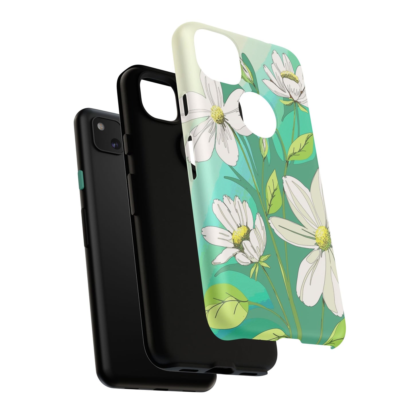 Floral Phone Case, Tough Cases, Flower Design, Nature Inspired, Eco-Friendly Cover, Unique Gift for Her, Spring Accessories