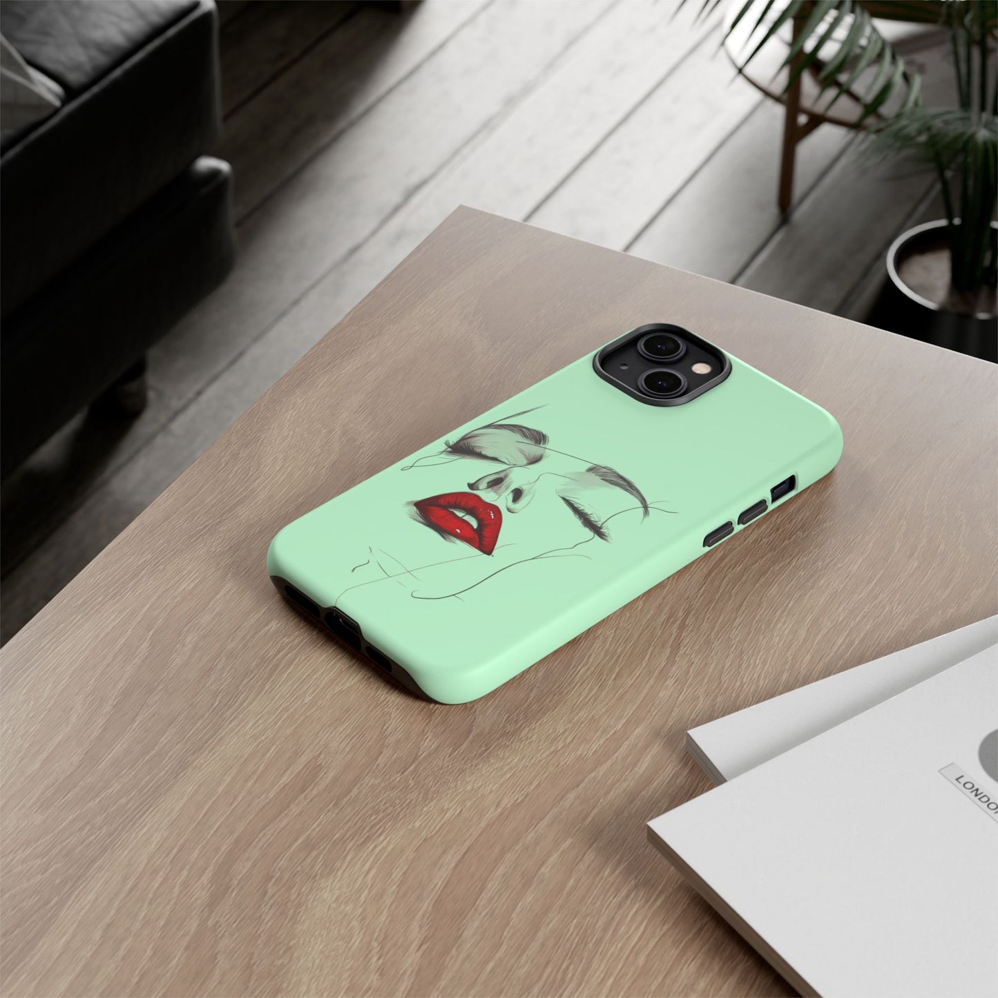 Stylish Phone Case, Artistic Phone Cover, Trendy Tech Accessory, Unique Cell Phone Protector, Gift for Her, Modern Aesthetic
