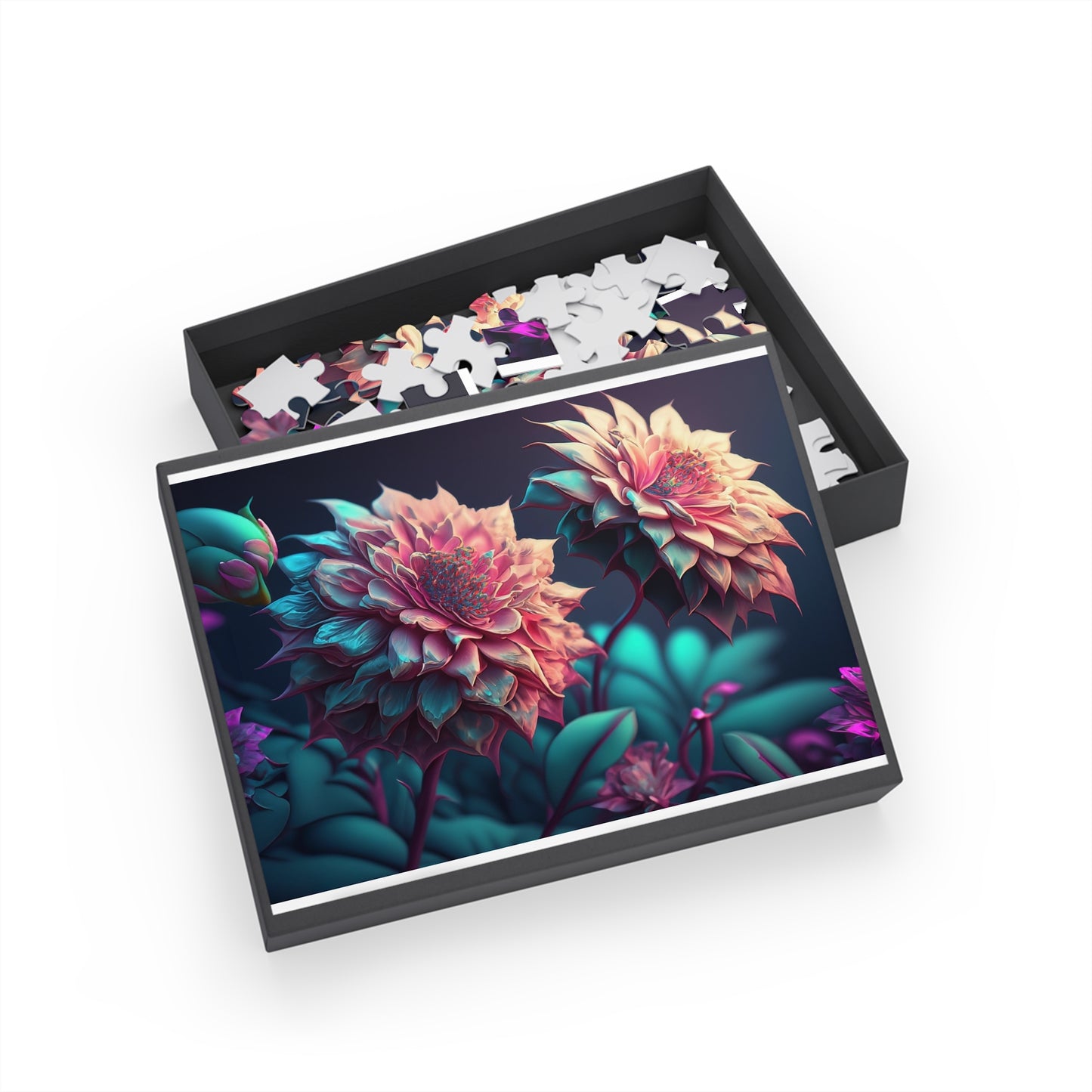 Floral Art Jigsaw Puzzle - 96 to 1000 Pieces, Home Decor, Family Fun, Gift for Puzzle Lovers, Flower Artwork, Relaxation Activity