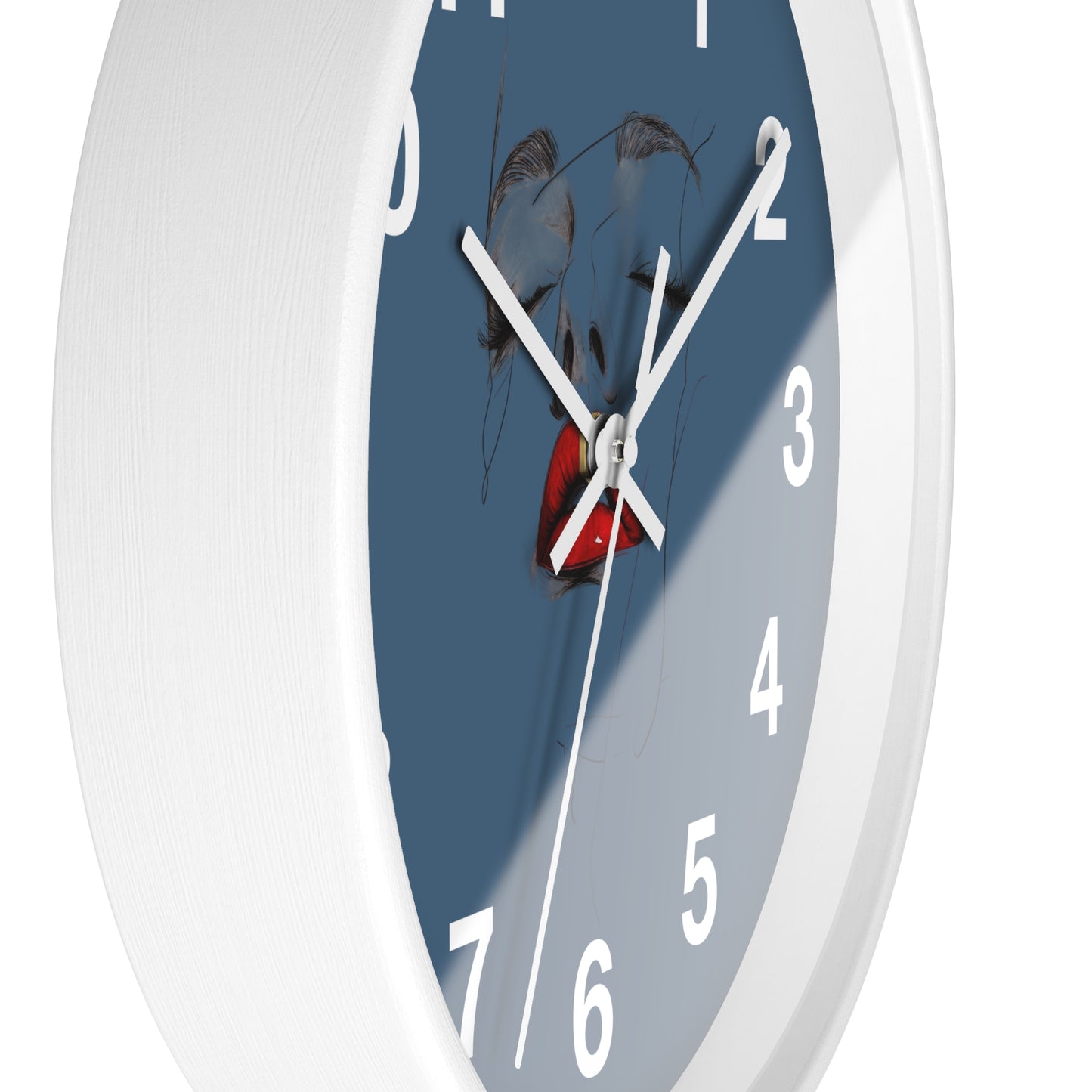 Artistic Face Wall Clock, Unique Home Décor, Modern Wall Art, Trendy Gift for Her, Statement Piece Living Room