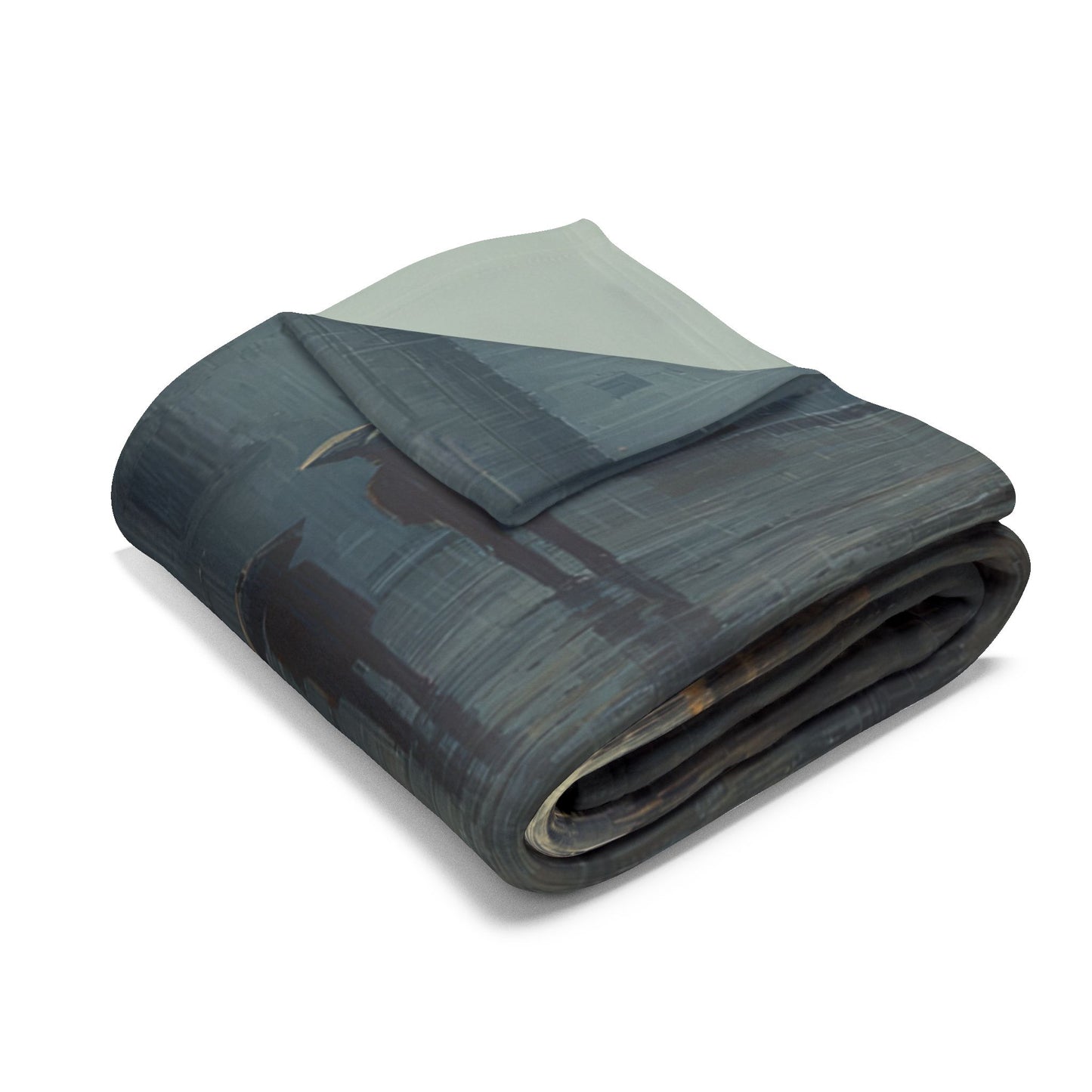 Cozy Arctic Fleece Blanket with Artistic Architecture Design, Soft Throw Blanket, Home Decor, Gift for Art Lovers, Warm Bedding