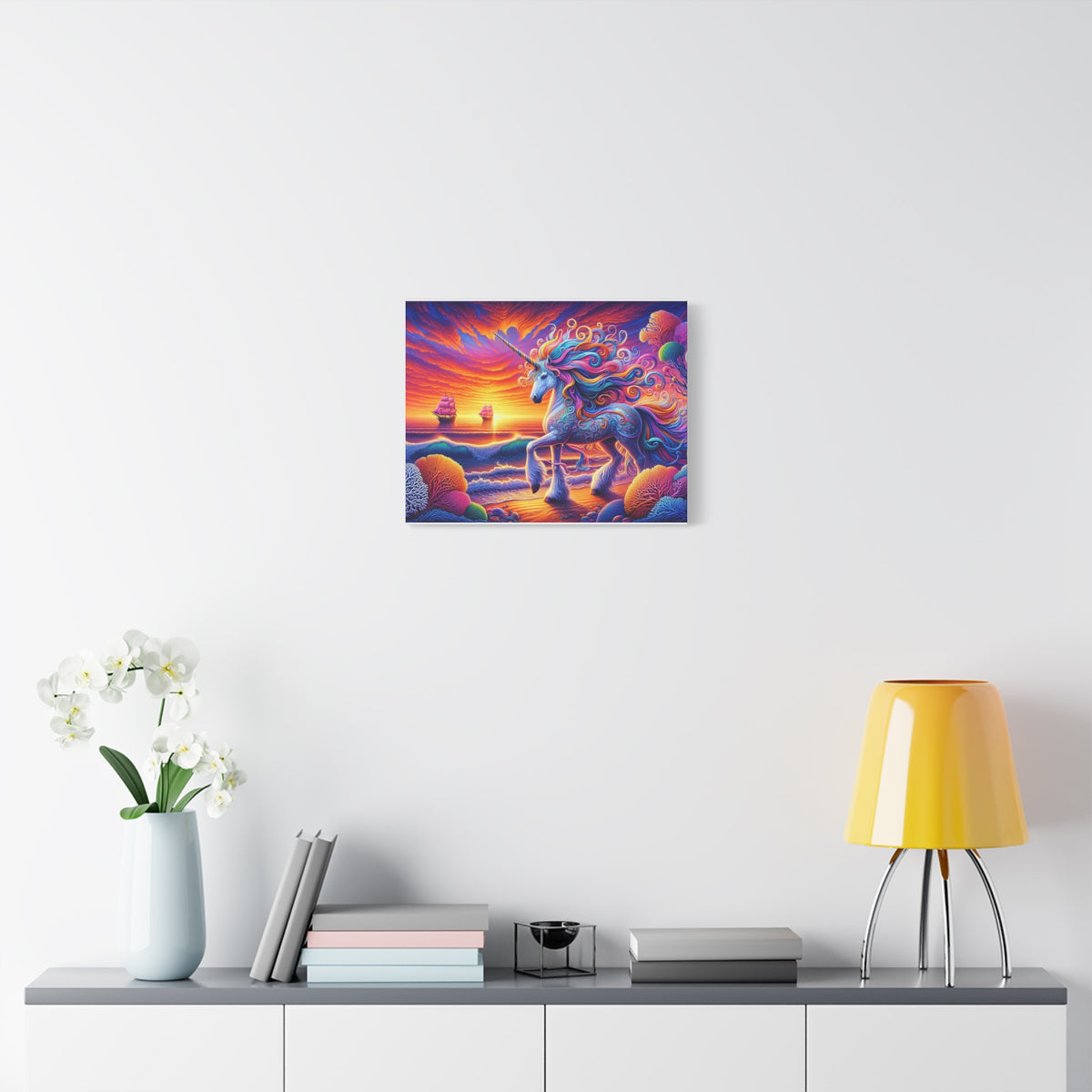 Matte Canvas, Stretched, 1.25" Unicorn