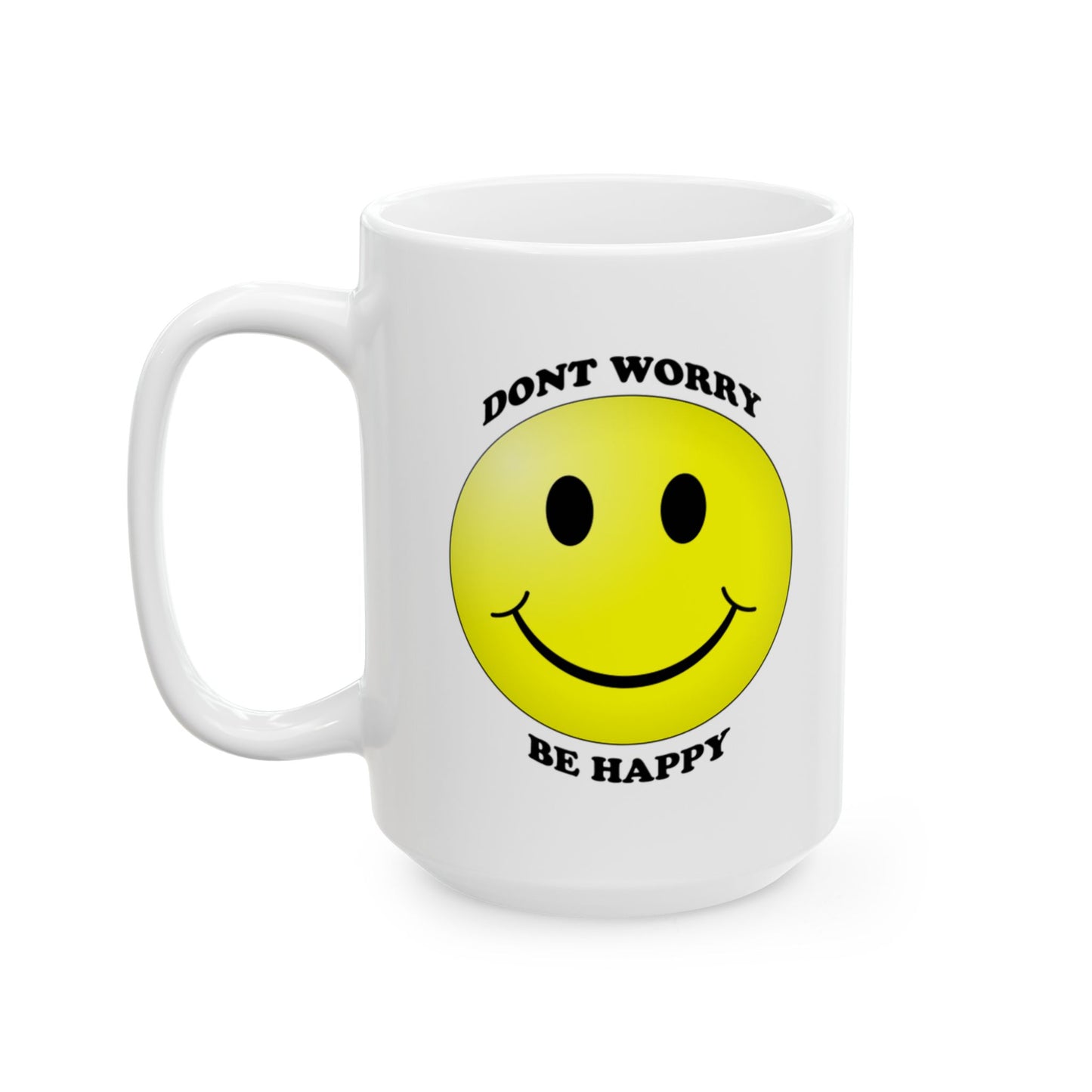 Cheerful Smile Ceramic Mug - Perfect Gift for Coffee Lovers, Birthday, Home Office, Friendship, Gift for Him or Her