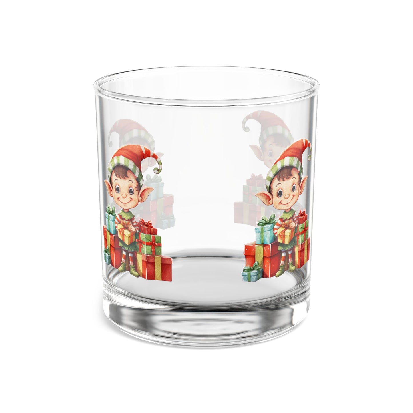 Whimsical Christmas Elf Rocks Glass, 10oz, Fun Holiday Drinkware, Perfect Gift for Elf Lovers, Festive Home Bar Decor, Kids' Party Glass