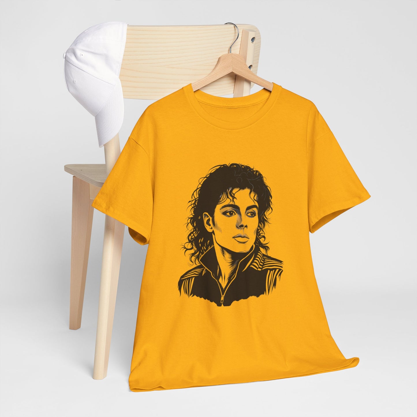 Michael Inspired Unisex Heavy Cotton Tee, Vintage Style Shirt, Retro Graphic Tee, Music Lover Gift, Unisex Casual Wear