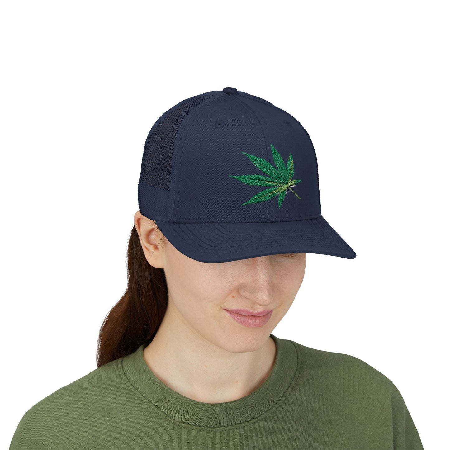Cannabis Leaf Snapback Trucker Cap | Stylish Hat for Weed Enthusiasts | Perfect for Festivals, Parties, Gifts, and Outdoor Adventures