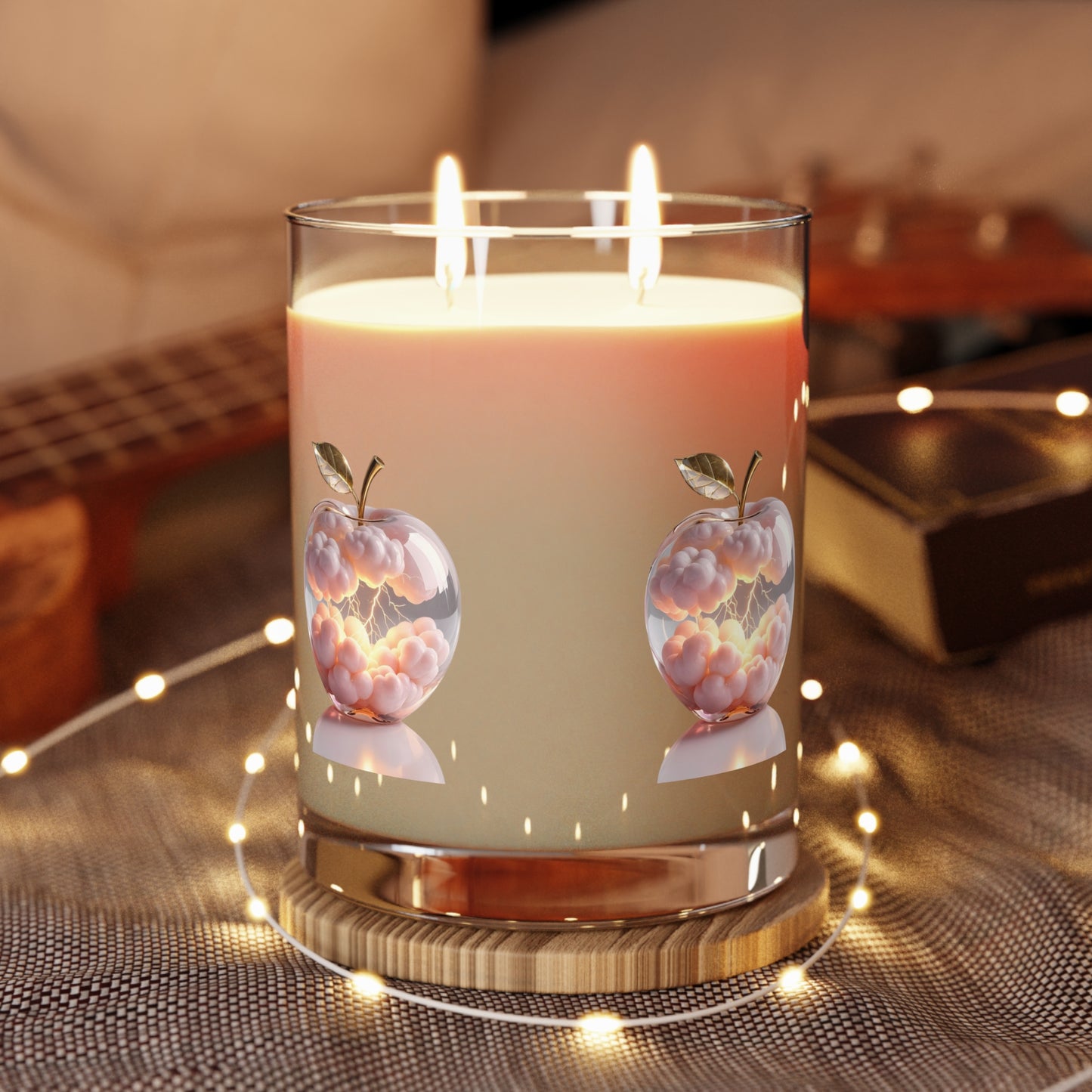 Apple Cloud Scented Candle - Cozy Atmosphere, Relaxing Gift for Home, Aromatherapy Decor, Fall & Winter Fragrance