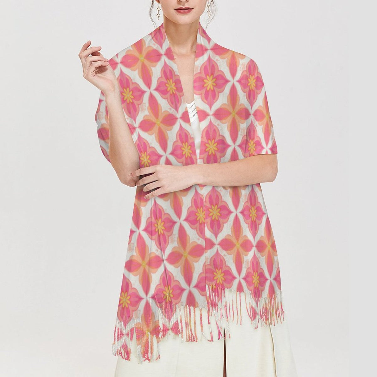 Cashmere-like Tassel Scarf