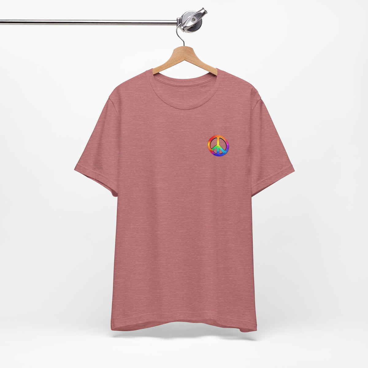 Peace Sign Tie-Dye Tee — Rainbow Hippie Peace Symbol T-Shirt