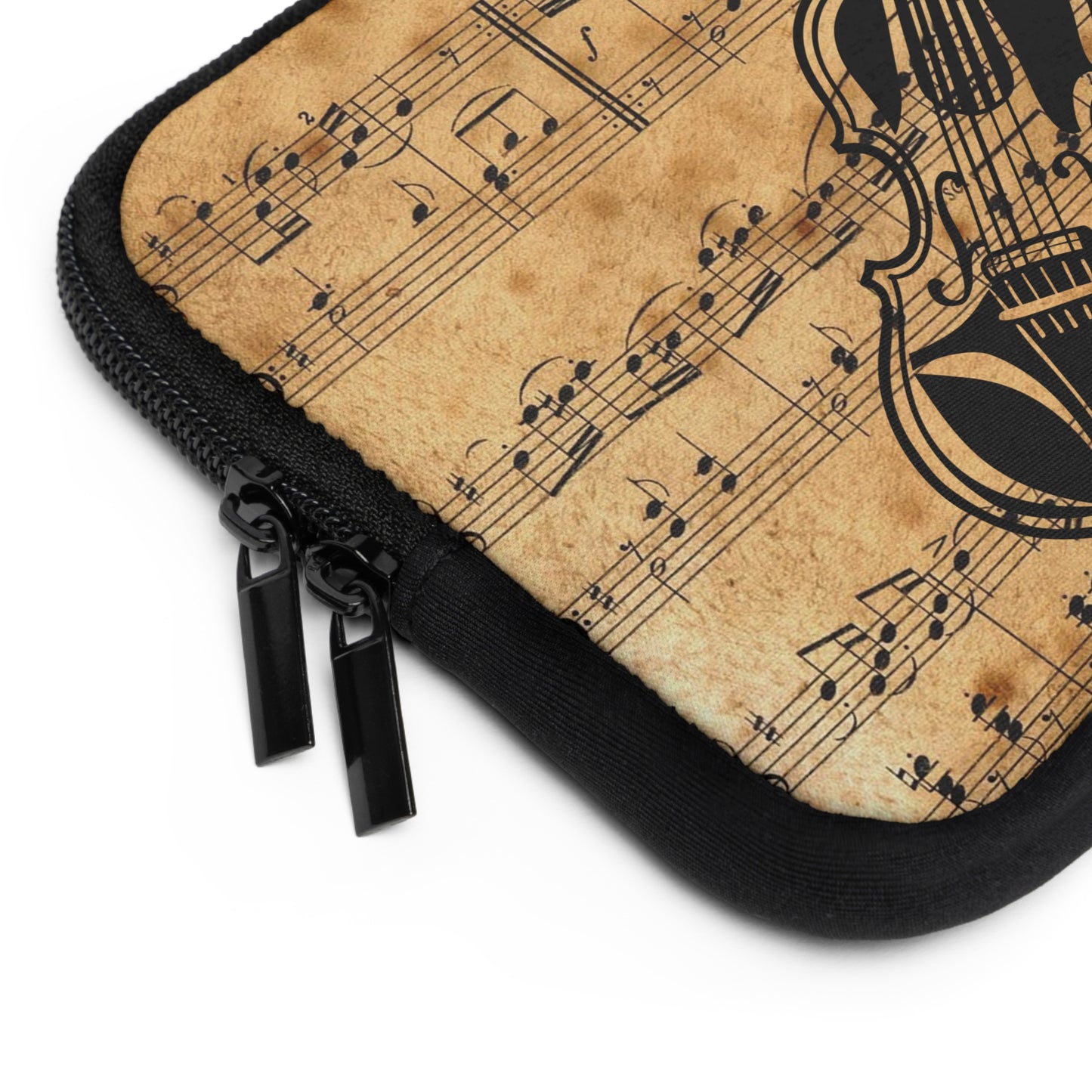 Vintage Music Laptop Sleeve with Violin Design, Music Lover Gift, Geeky Accessory, Musician Laptop Case, Unique Tech Sleeve