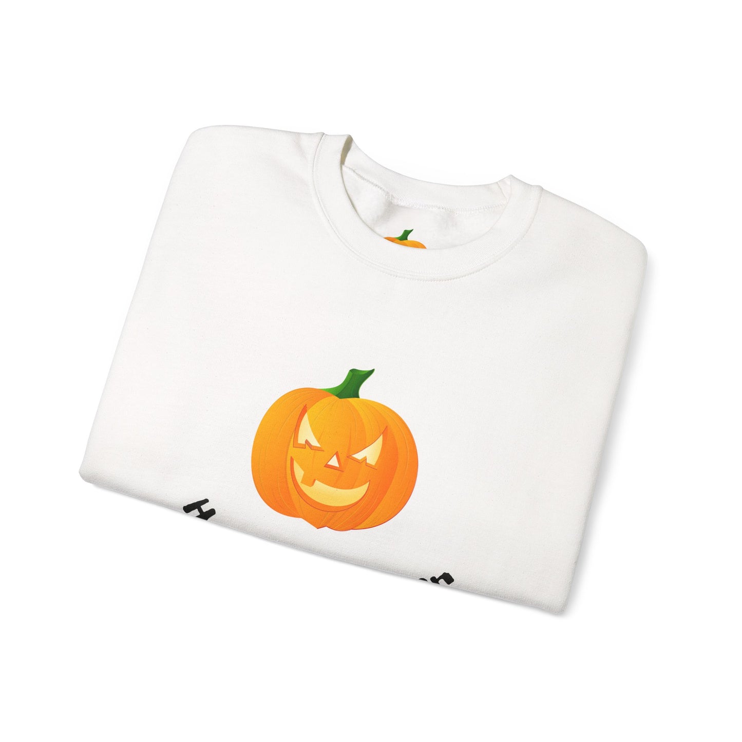 Halloween Pumpkin Sweatshirt, Cozy Fall Apparel, Unisex Crewneck for Halloween, Autumn Casual Wear, Fun Gift Idea