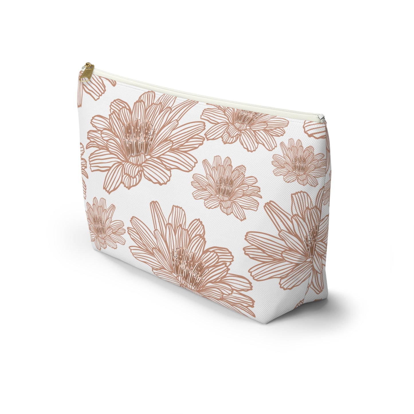 Floral Accessory Pouch - Chic Makeup Bag, Travel Organizer, Gift for Her, Floral Print Pouch, Flower Design Zipper Bag