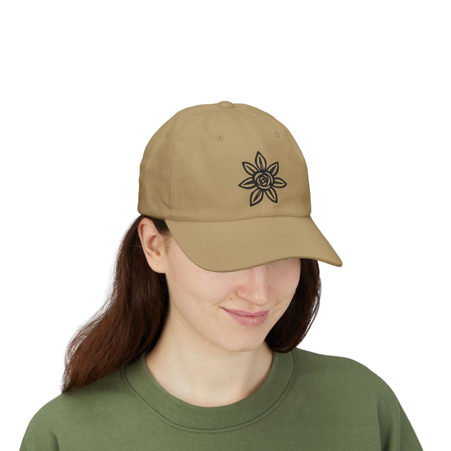 Classic Embroidered Dad Cap | Floral Design Hat | Unisex Casual Cap | Perfect Gift for Dad | Summer Accessory | Streetwear