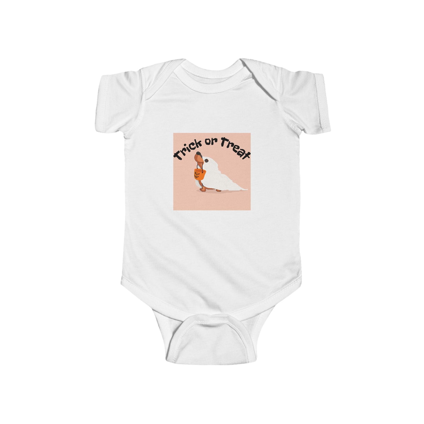 Halloween Infant Bodysuit, Trick or Treat Baby Outfit, Cute Baby Halloween Costume, Newborn Halloween Apparel, Toddler Trick or Treat Shirt