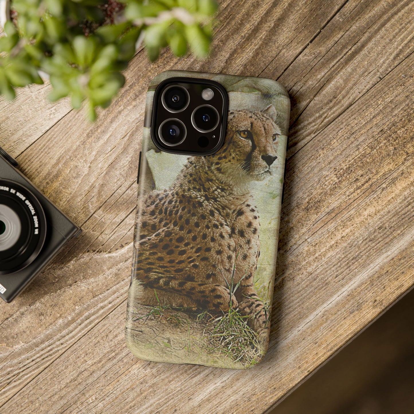Cheetah Phone Case, Tough Cases, Animal Lover Gift, Wildlife Protection, Eco-Friendly Mobile Cover, Unique Phone Accessory