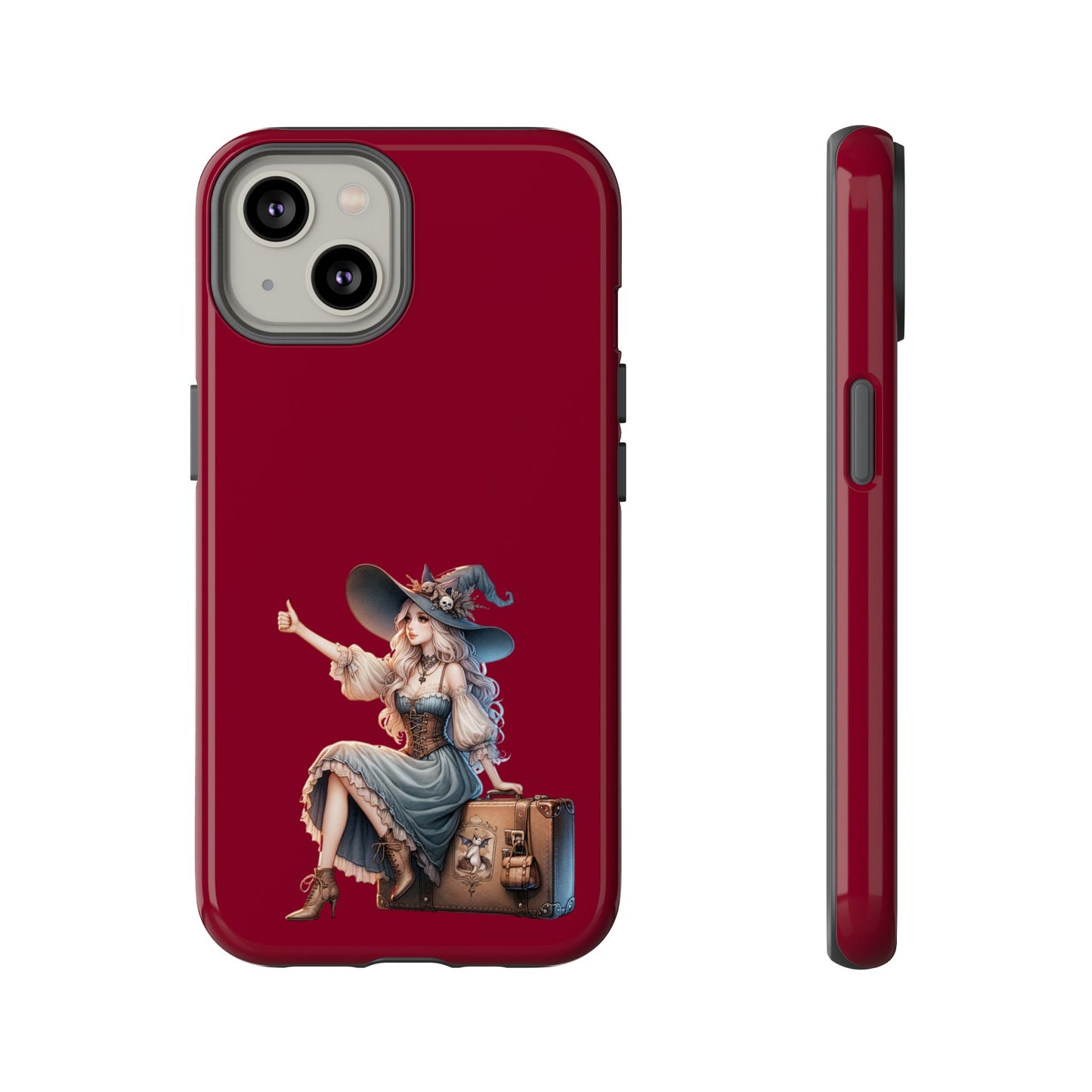 Witchy Phone Case - Magical, Durable - Halloween Gift, Cosplay Accessory, Cute Witch Design