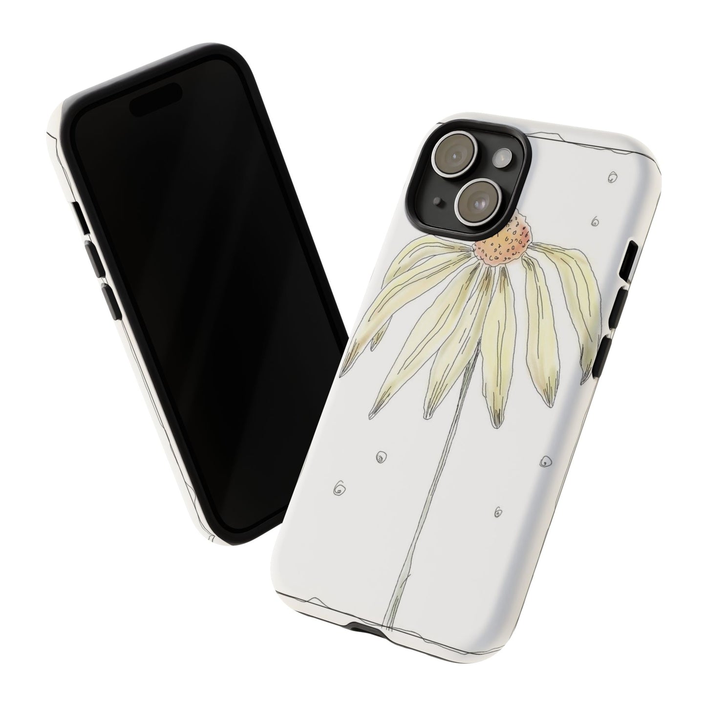 Flower Phone Case with Delicate Design, Tough Phone Cover, Nature Lover Gift, Floral Tech Accessory, Stylish Phone Protection