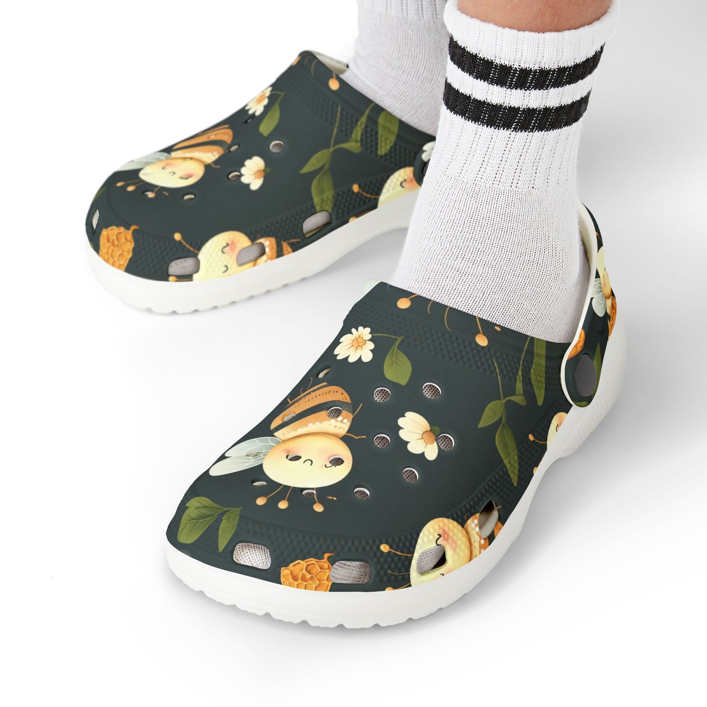 Bee-Themed Kid's EVA Foam Clogs - Perfect for Playtime, Summer, Garden Parties, Kids' Fashion, and Outdoor Adventures