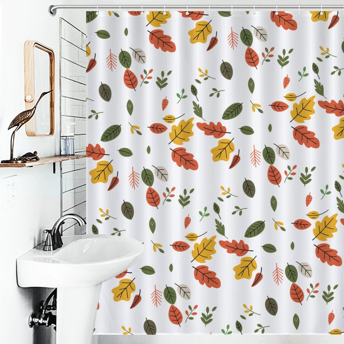 Fall leaves shower curtain